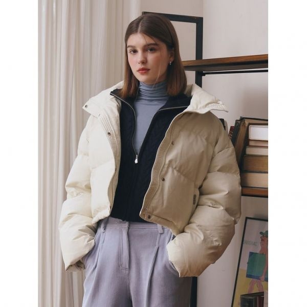 리에떼 [본사직영]leather crop padding-U1C45LJP010977822