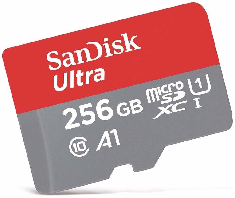 [해외] 샌디스크 SanDisk 울트라 마이크로SDXC UHS-I Class 10 메모리 카드 어댑터 SDSQUAR-256G-GN6MA