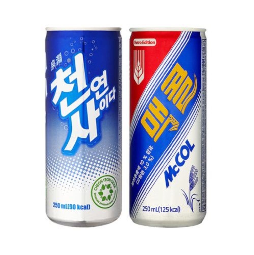 일화 맥콜+천연사이다 각각 250ml*30캔 (총60캔)