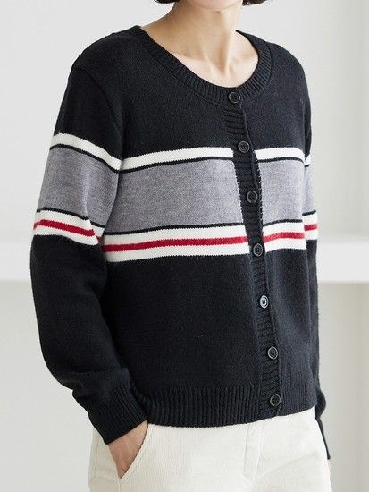 김여사 (겨울신상)메티 단가라 가디건 5VC511115