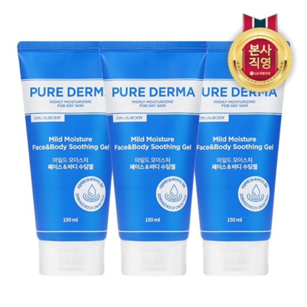 (현대Hmall) 온더바디 퓨어더마 수딩젤 150ml x 3개