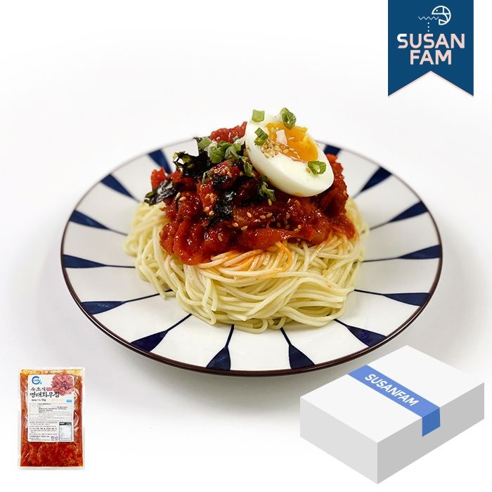 속초식 명태회무침 12kg(1kgx12팩) 박스 초무침 냉면고명 코다리 회무침 대용량 업소용