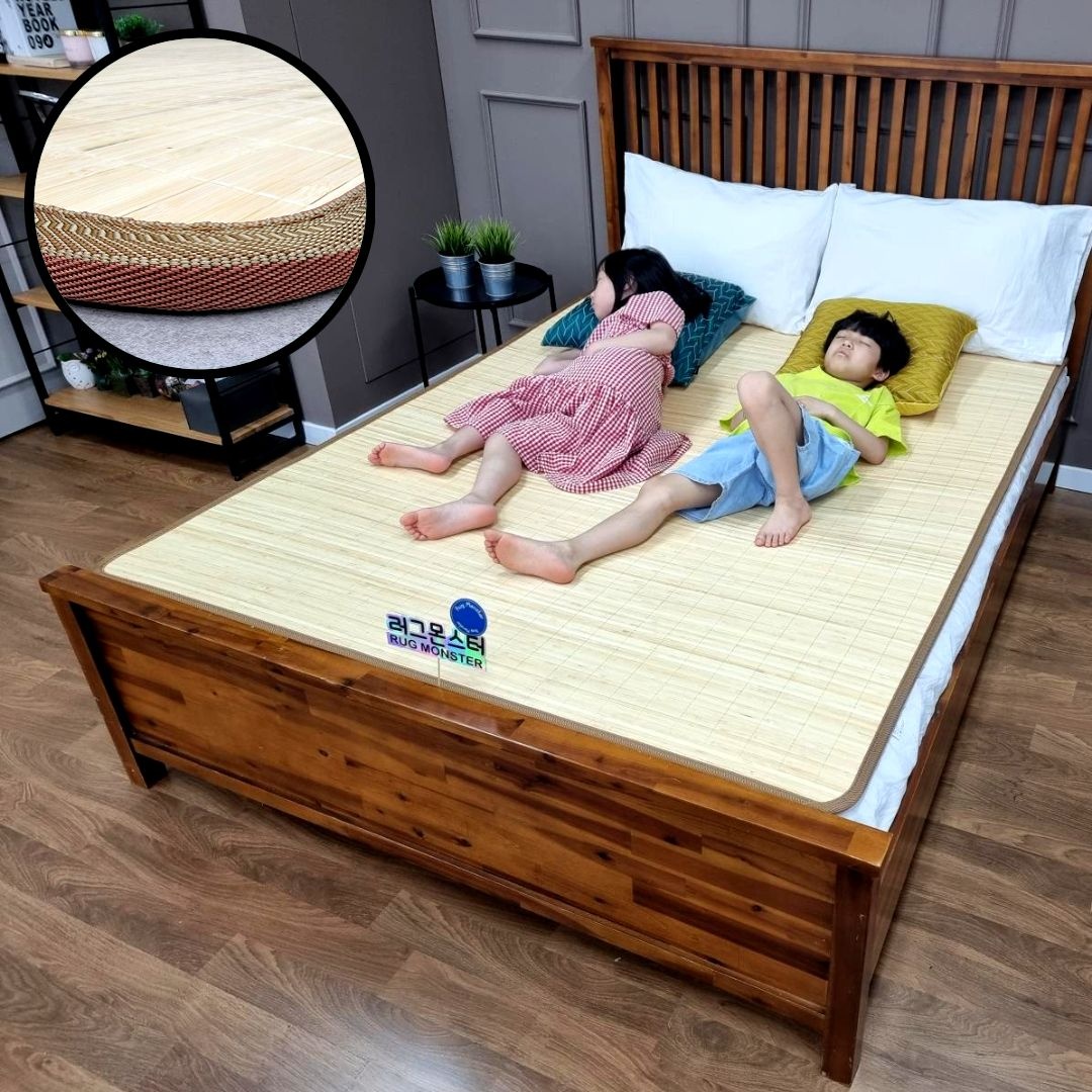 국산 대나무 돗자리 원조 한일 국산 대자리 100x200 싱글 침대 여름 담양 대나무매트