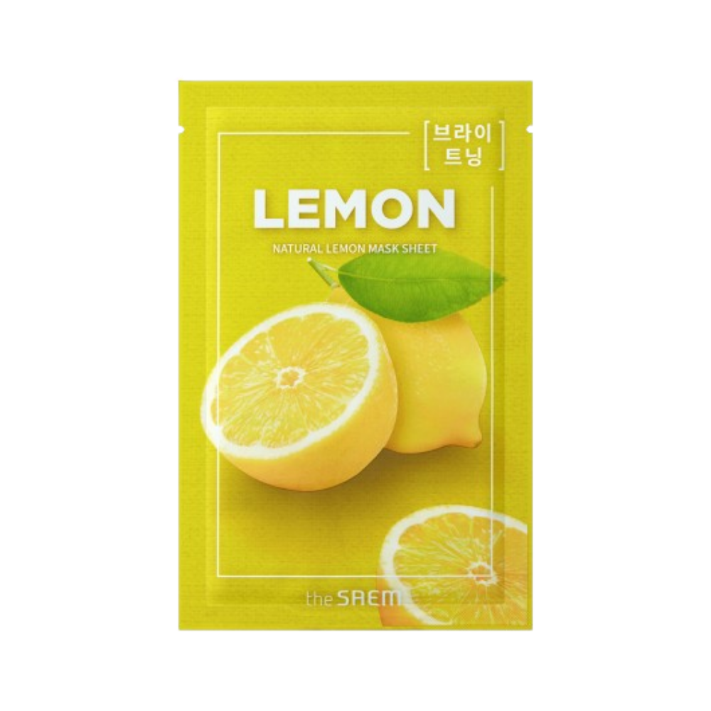 더샘 내추럴 마스크팩 레몬(브라이트닝) 1매