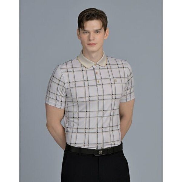 닥스 골프 [닥스골프]닥스 골프 [LF몰단독]베이지 뉴체크 메쉬 반팔 폴로 티셔츠  (DGTS5B901I2)