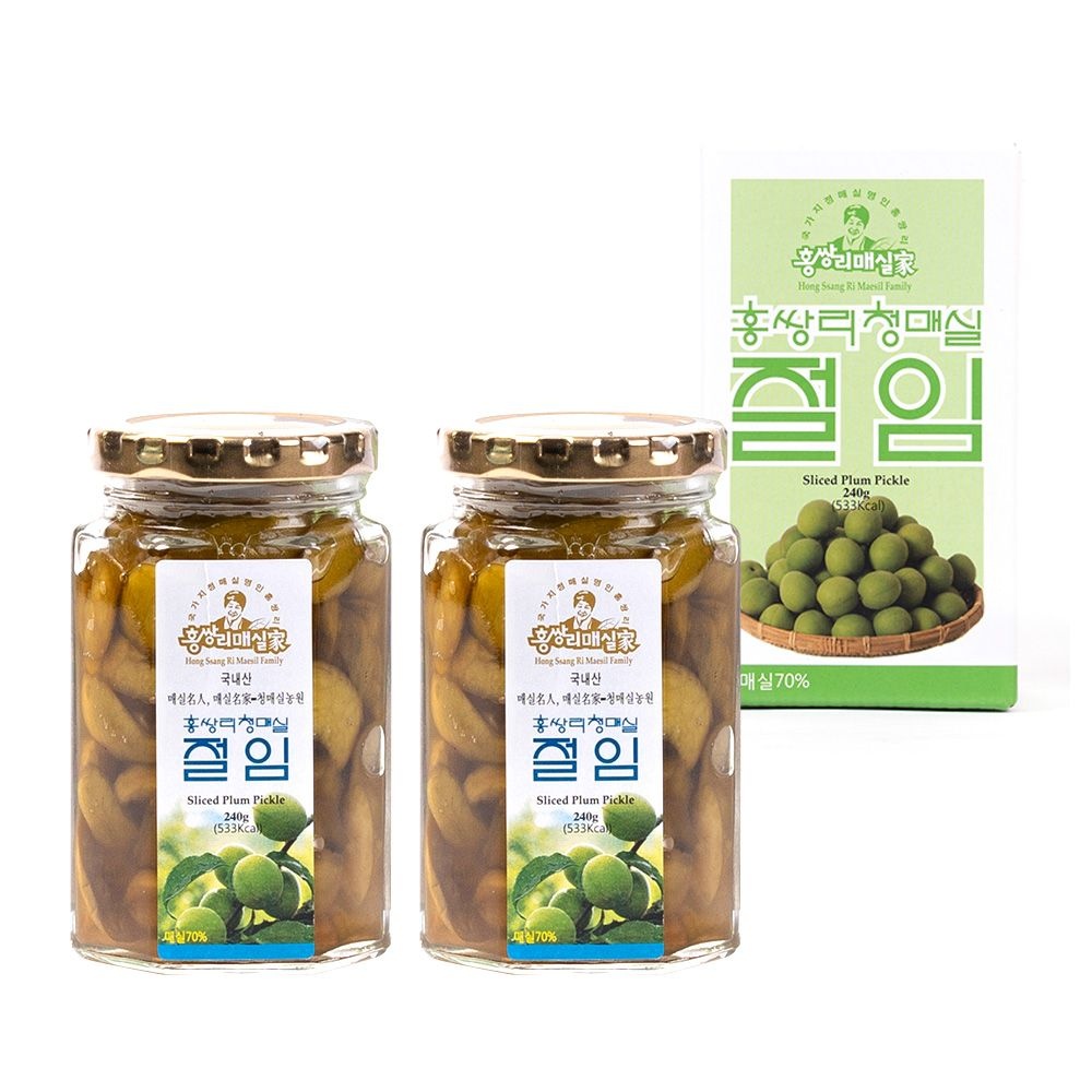 (식품명인) 홍쌍리 매실절임 240g x 2개 / 매실장아찌