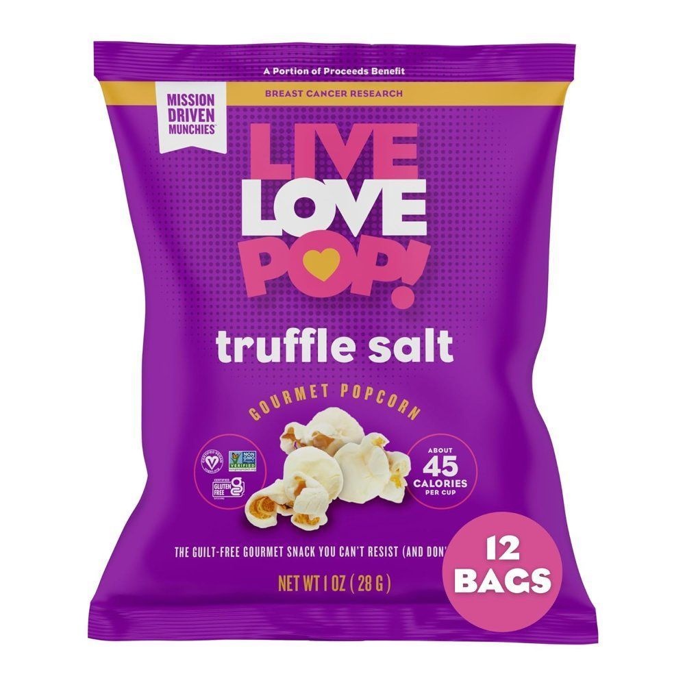 [해외] 미국 라이브 러브팝 팝콘 트러플 솔트맛 과자 28g X 12봉
