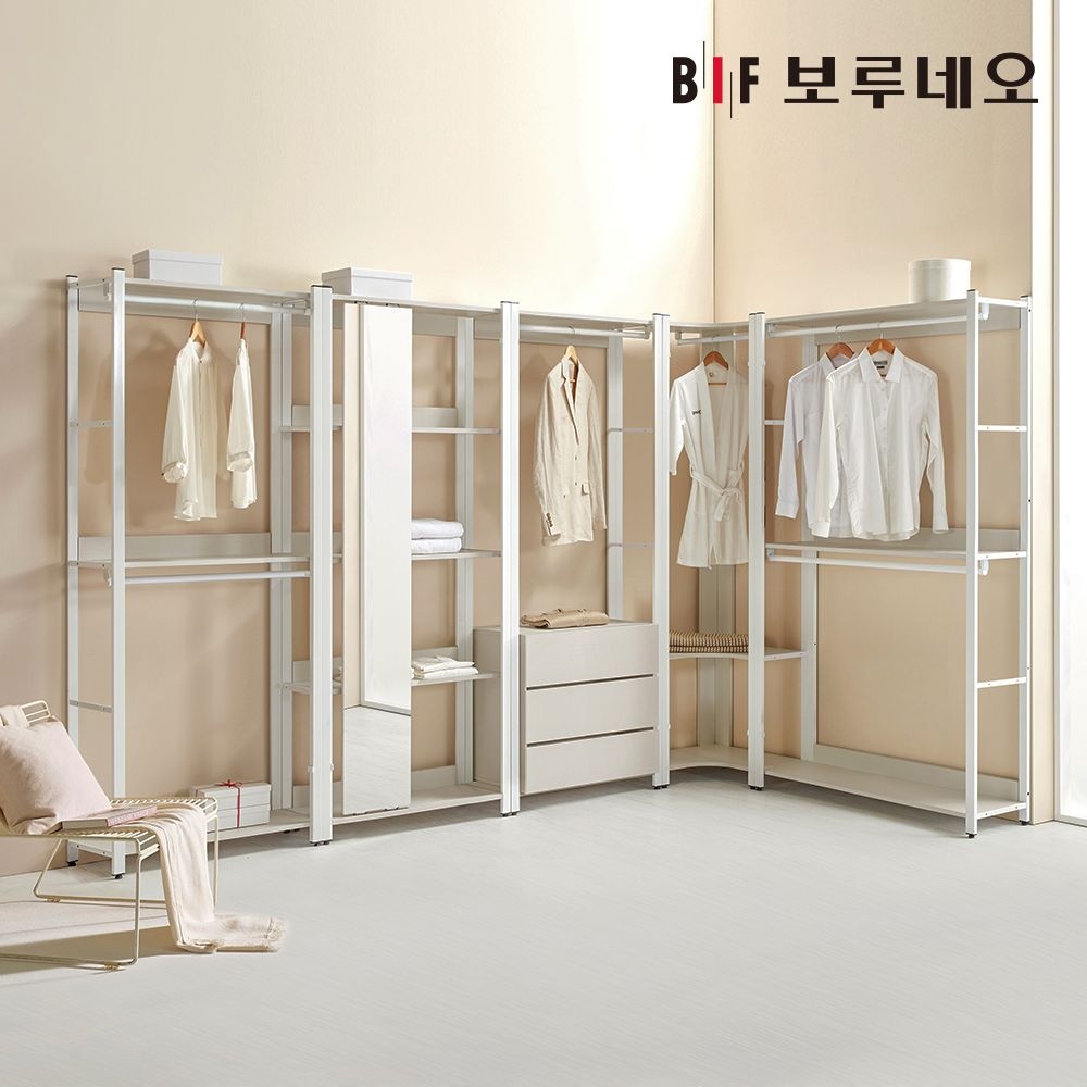 아이든 시스템 행거 철제 드레스룸 800/1200 이동식 옷행거