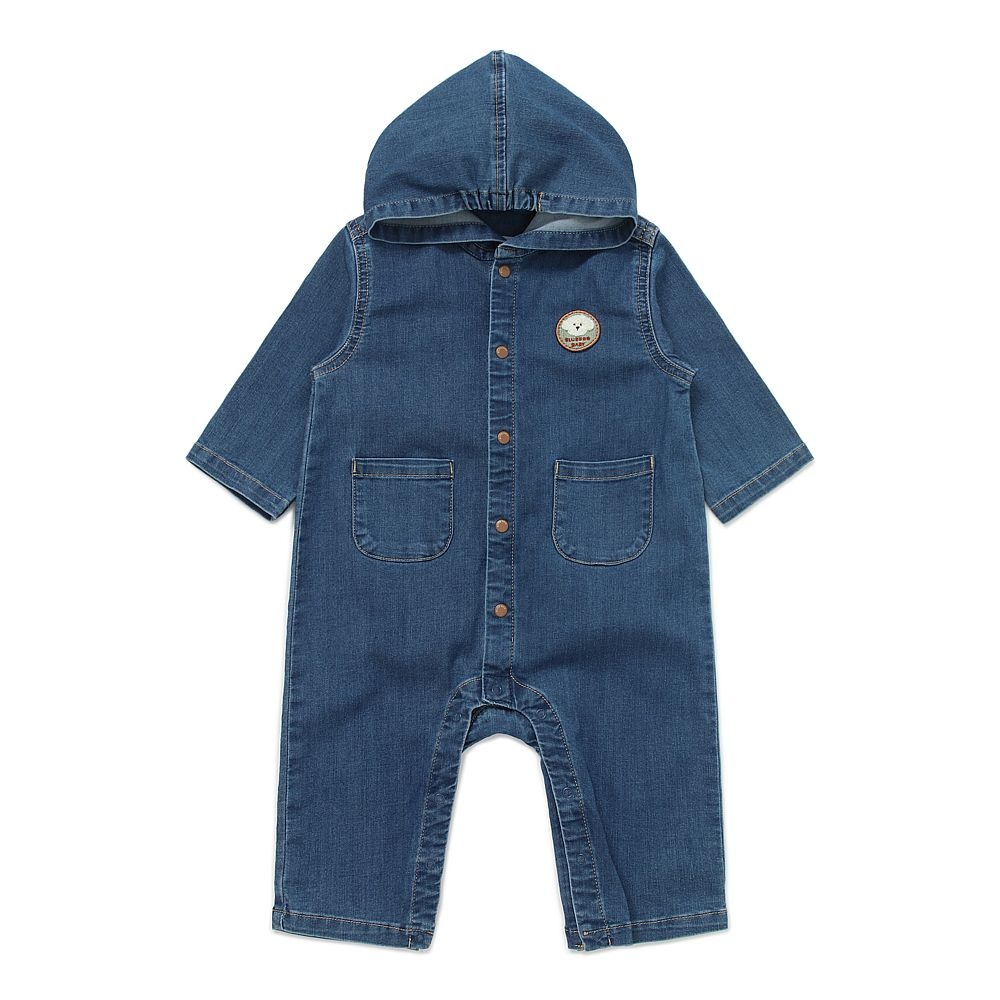 블루독 베이비 [AK평택점] [블루독베이비] 45-A13-601-01 BL) 후드 데님 우주복