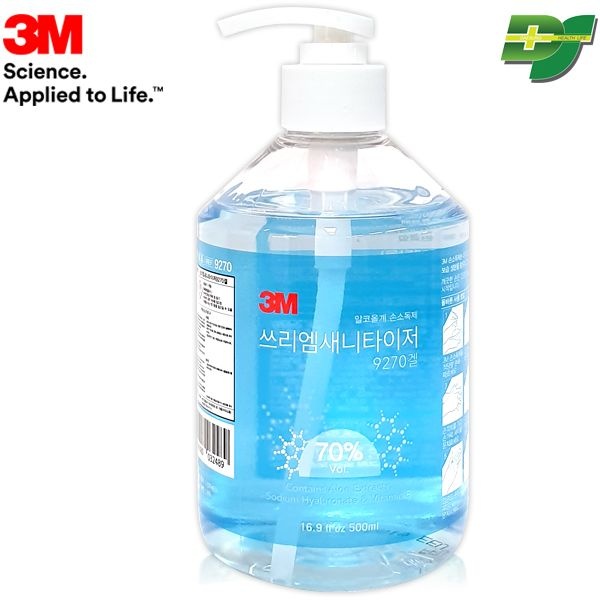3M 손소독제 새니타이저 9270 500ml X12개 (1박스) 에탄올 70%