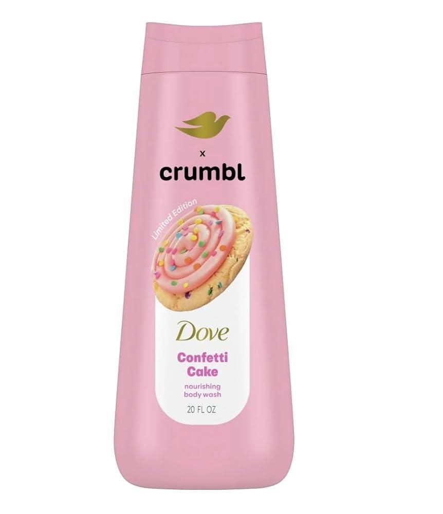 Dove [해외] Dove x Crumbl 모이스처라이징 리퀴드 바디 워시 | 컨페티 케이크 591.5ml(20온스)