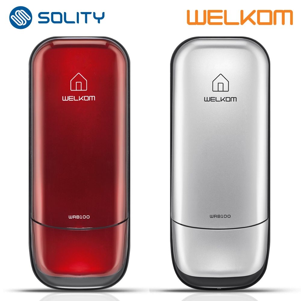 웰콤 전국설치 솔리티 웰콤 WRB100 레드/실버 비밀번호전용 0초즉시잠금 관리자기능 허수기능 에티켓기능 음량조절