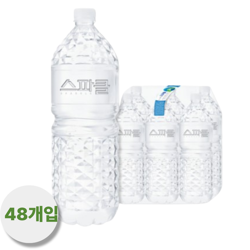 스파클 생수 무라벨, 2L, 48개
