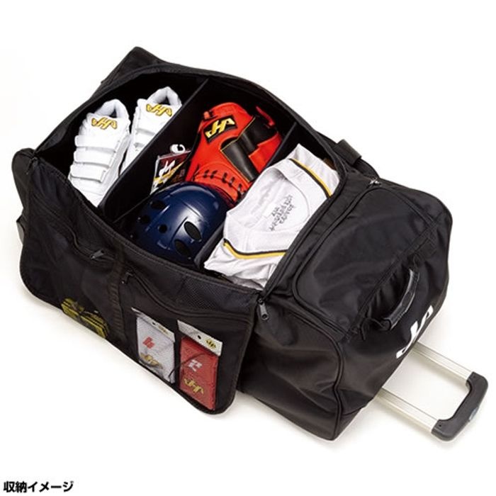 [해외] 하타케야마 캐리어 야구가방 휠 팀장비 가방 선수용 BA-90
