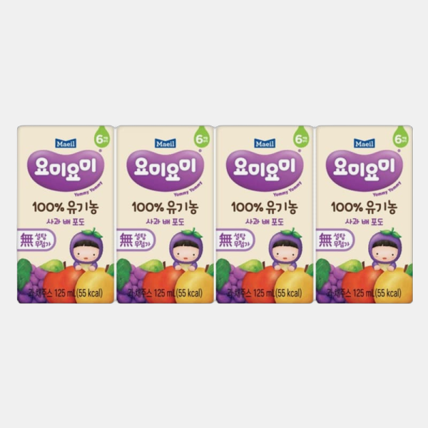 요미요미 유기농주스 사과배포도(125mlx8개입)