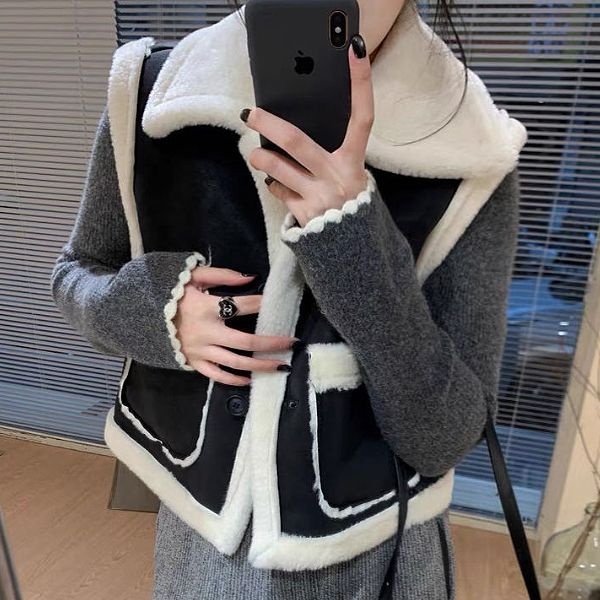 패션라인 BL10424_모트베스트/포근한/레이어드룩/겨울아우터