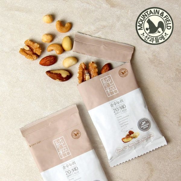 산과들에 오직견과 하루 한줌견과 순수누리 100봉 (낱봉)