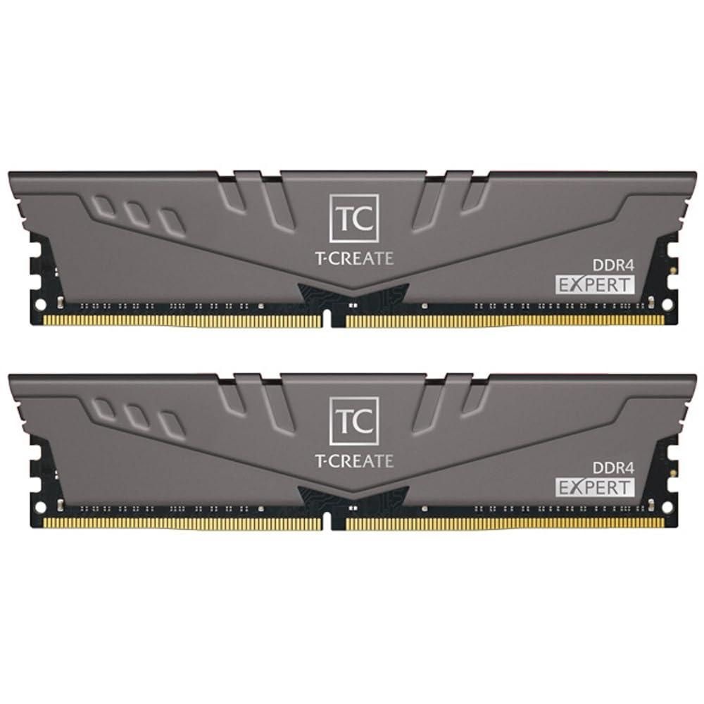 [해외] TEAMGROUP T-Create Expert 오버클로킹 10L DDR4 32GB 키트 (2 x 16GB) 3600MHz (PC4 28800) CL18 데스크탑 메모리 모듈 램 - TTCED432G3600HC
