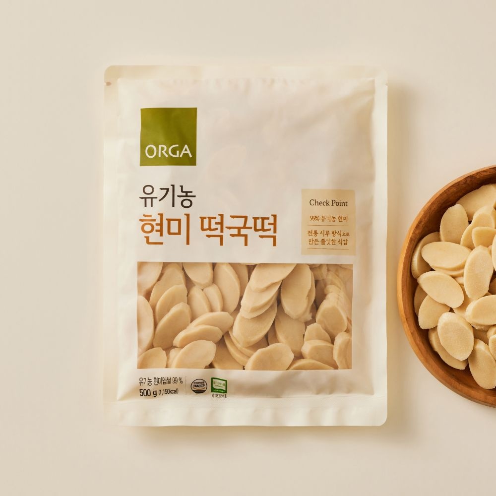 [롯데백화점] 올가홀푸드 [ORGA] 유기농 현미 떡국떡 (500g) LE1219798741