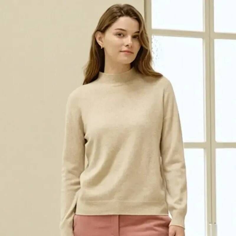 요하넥스 글리터 울 블렌드 모크넥 니트탑Z5D1N111 790360