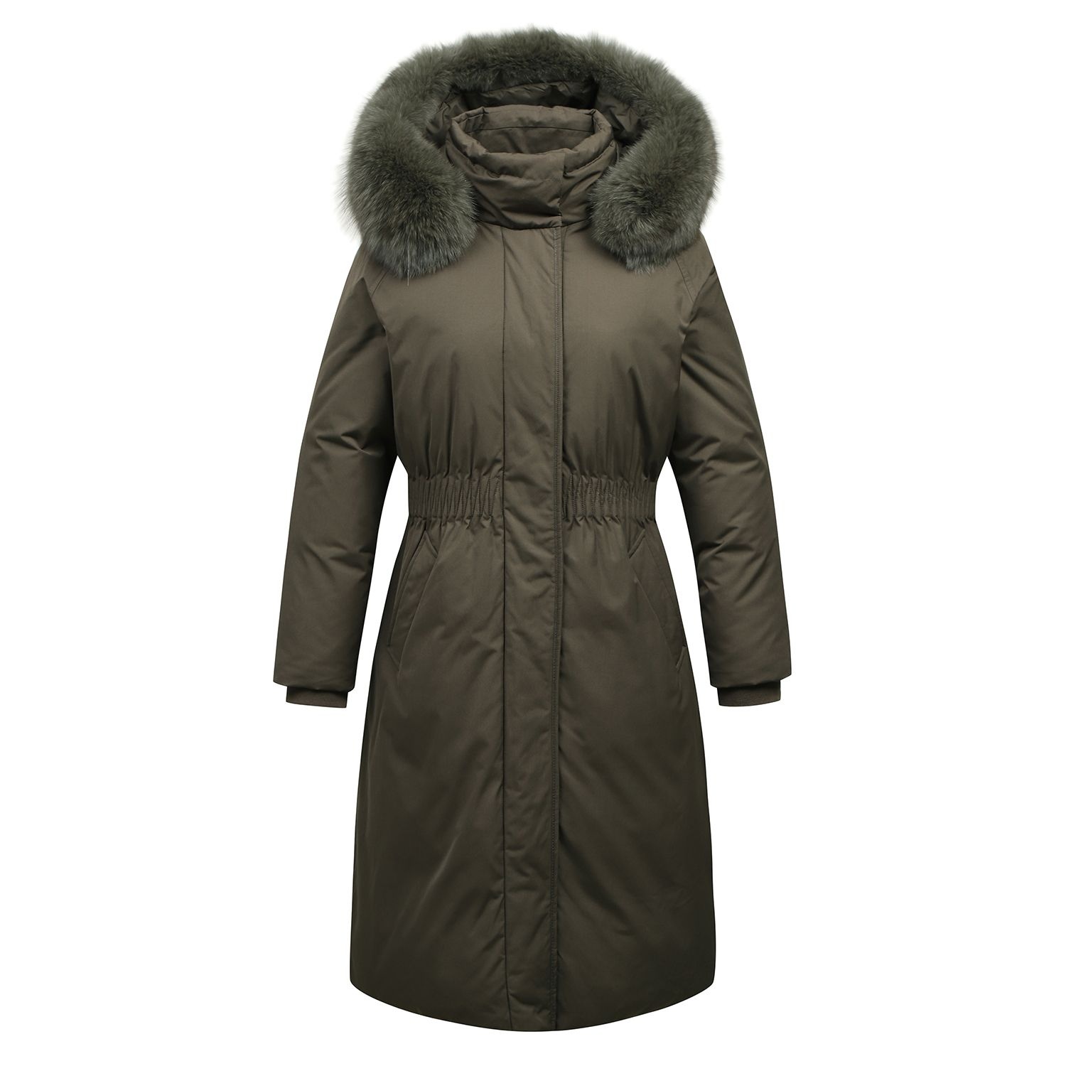 [롯데백화점] 링스 여성 타운 긴기장 코트 덕 다운점퍼(L21D4JA153_KH) LE1218183997