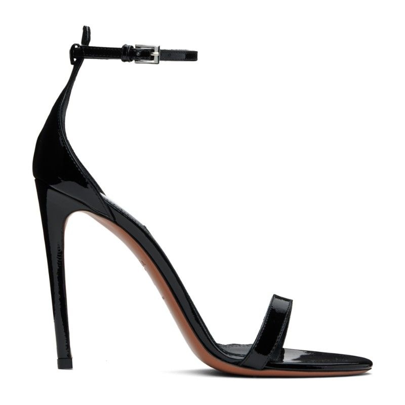 알라이아 블랙 카프스킨 힐 샌들 AA3S106CK250 999 - NOIR