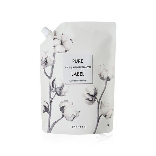 퓨어라벨 세탁세제 프레쉬코튼 리필 1L