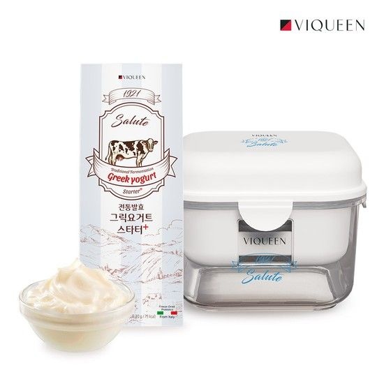 [바이퀸] 1921살루트 그릭 요거트 스타터 (1박스)+유청 분리기 세트 (특별구성)