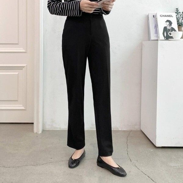 [신상오픈런] |KDP720C|레테미 베이직 스트레치 여성 드레스 팬츠 부츠컷 세미 캐주얼 스프링_18174326_597559