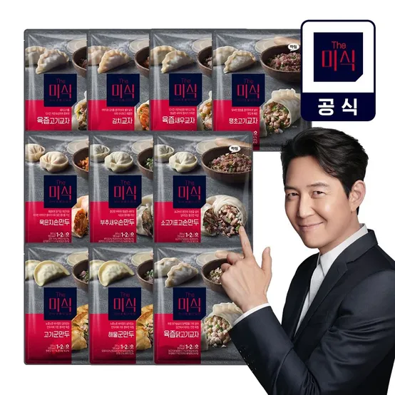 더 미식 김치/땡초/육즙새우 교자 350gX4봉