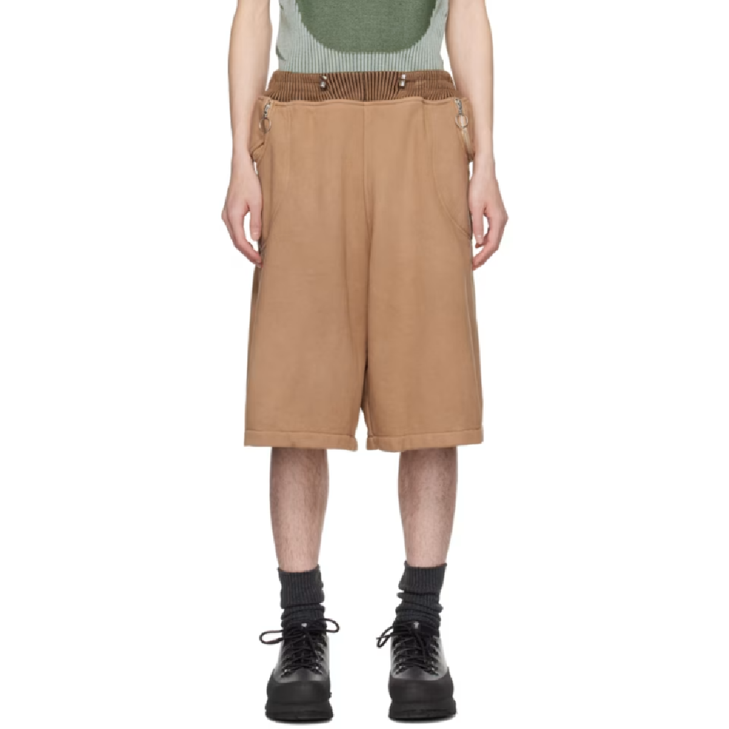 차를리 CHARLI 브라운 와이드 컷 쇼츠 241785M193002