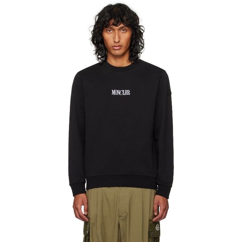 몽클레르 블랙 로고 스웨트셔츠 J20918G00040809KR 999 - BLACK