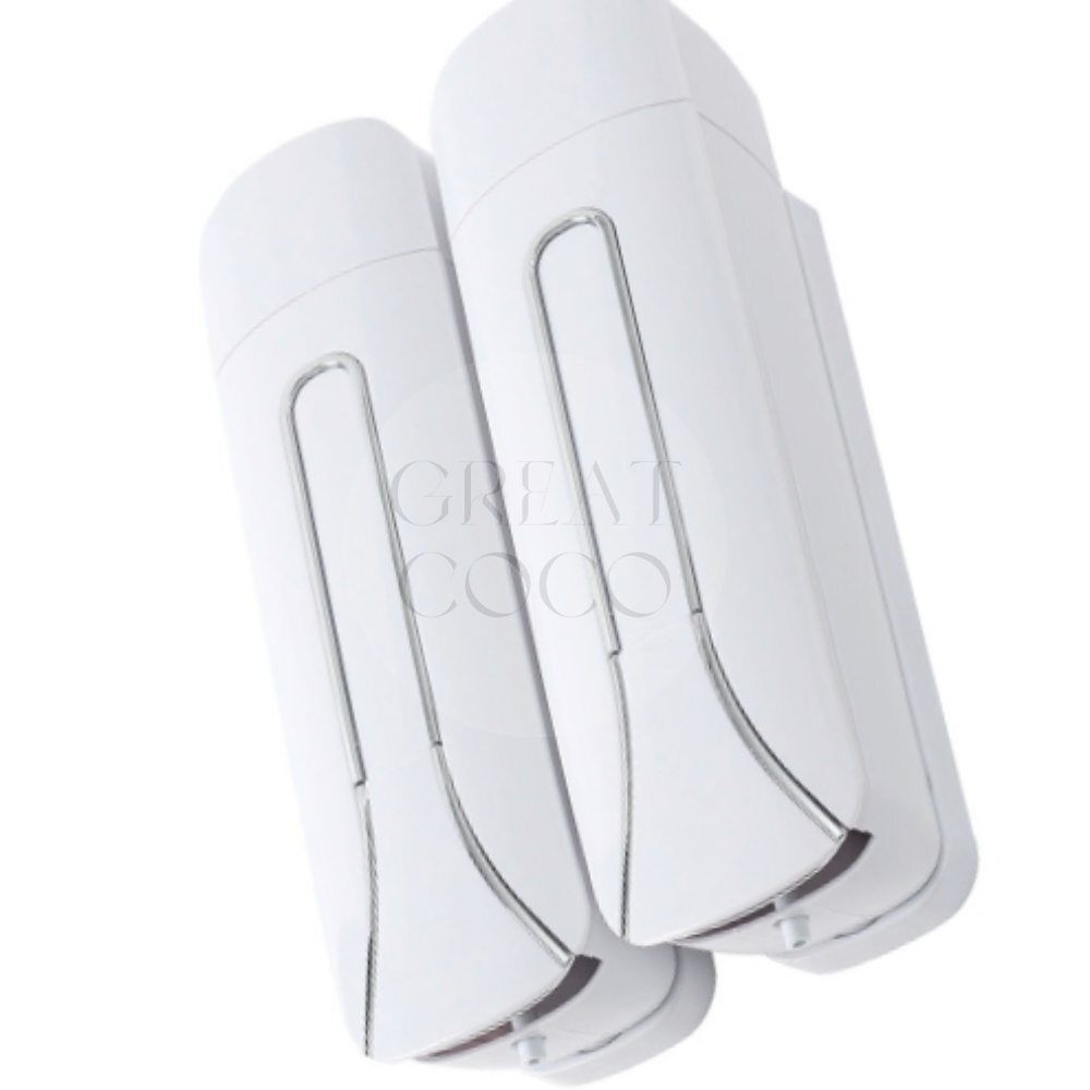 그코 벽걸이 물비누 디스펜서 2구 300ML화이트 주방디스펜서 주방세제디스펜서 거품비누디스펜서