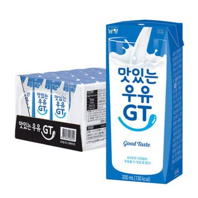남양유업맛있는우유GT 200ml 멸균 흰우유 24팩 48팩