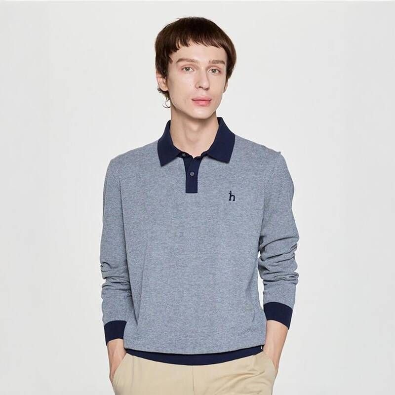 헤지스 짜임패턴 카라 긴팔니트 HZSW5F321N2 790522