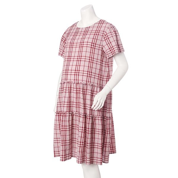 [롯데백화점] 마더피아 임부 체크무늬 셔링 원피스ROP264OM 상품권1만원증정 LE1220596840