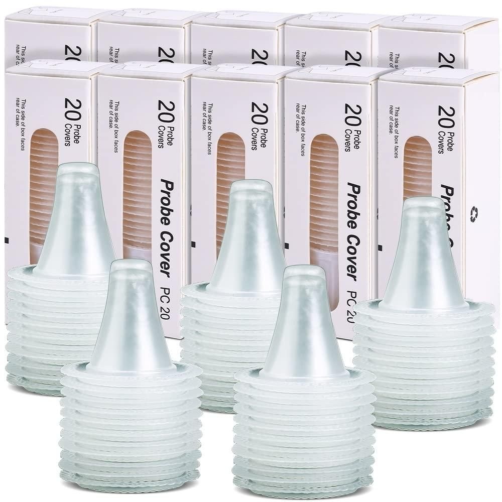 [해외] CEI-CEI 400개 귀 온도계 커버 - 렌즈 필터 리필 캡, BPA 프리 및 일회용(온도계 미포함)