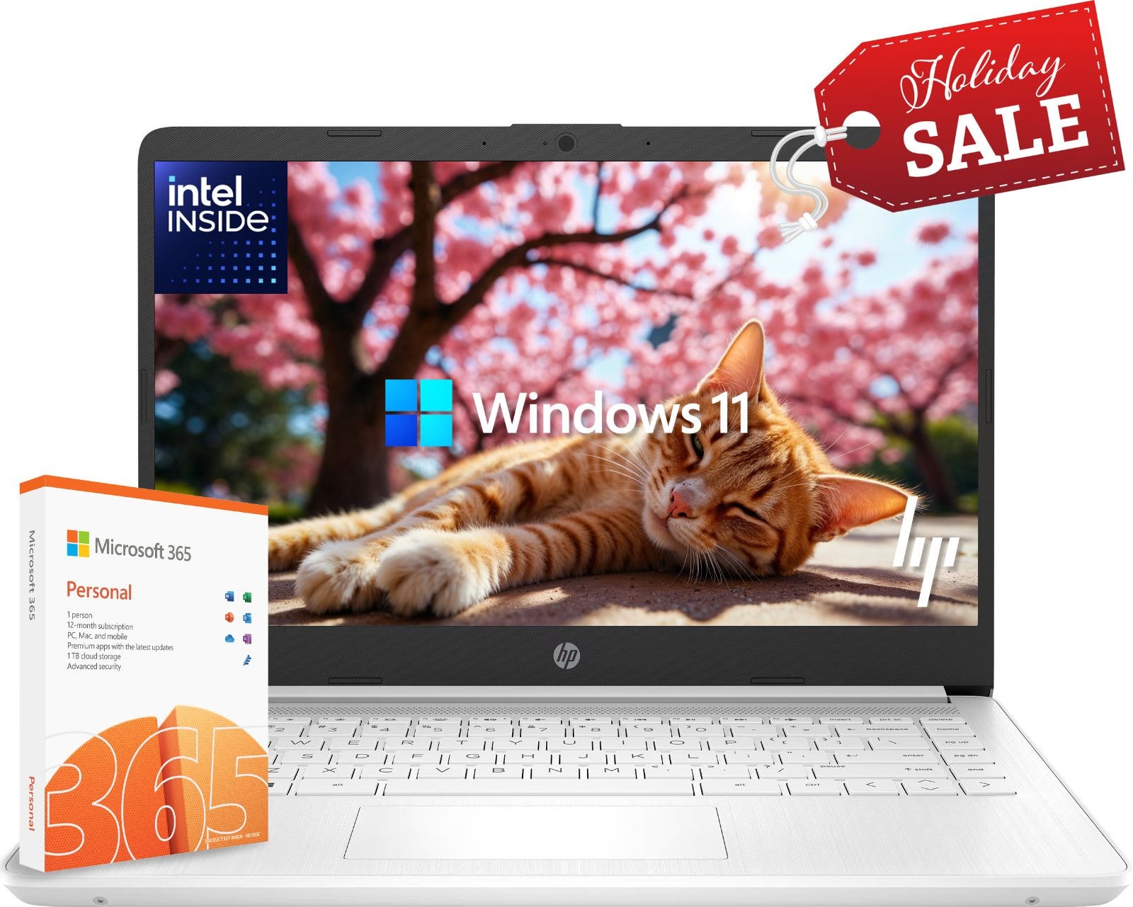 HP HP 2025 Slim LAPTOP 랩탑 노트북 컴퓨터 14 Intel CPU 16GB RAM 564GB 보관 오피스 365 가벼운 인강용 가성비 3208150 116875675944