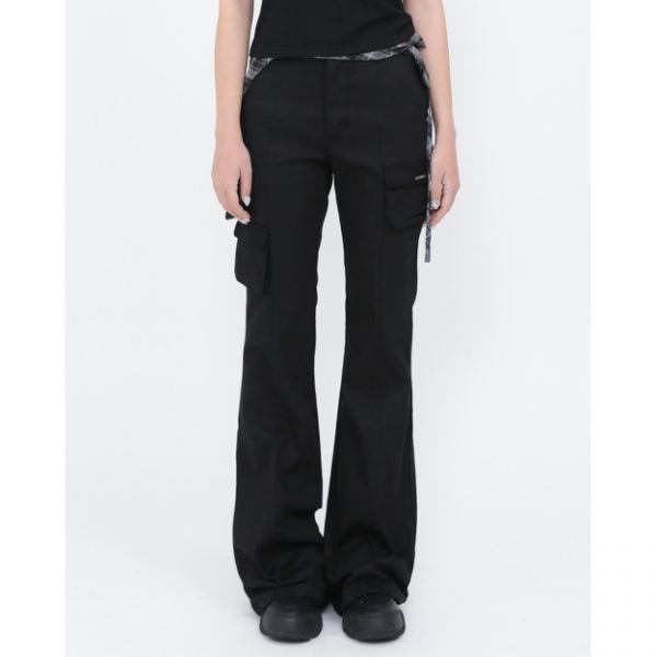 MISEKI SEOUL Line pocket cargo pants BLACK