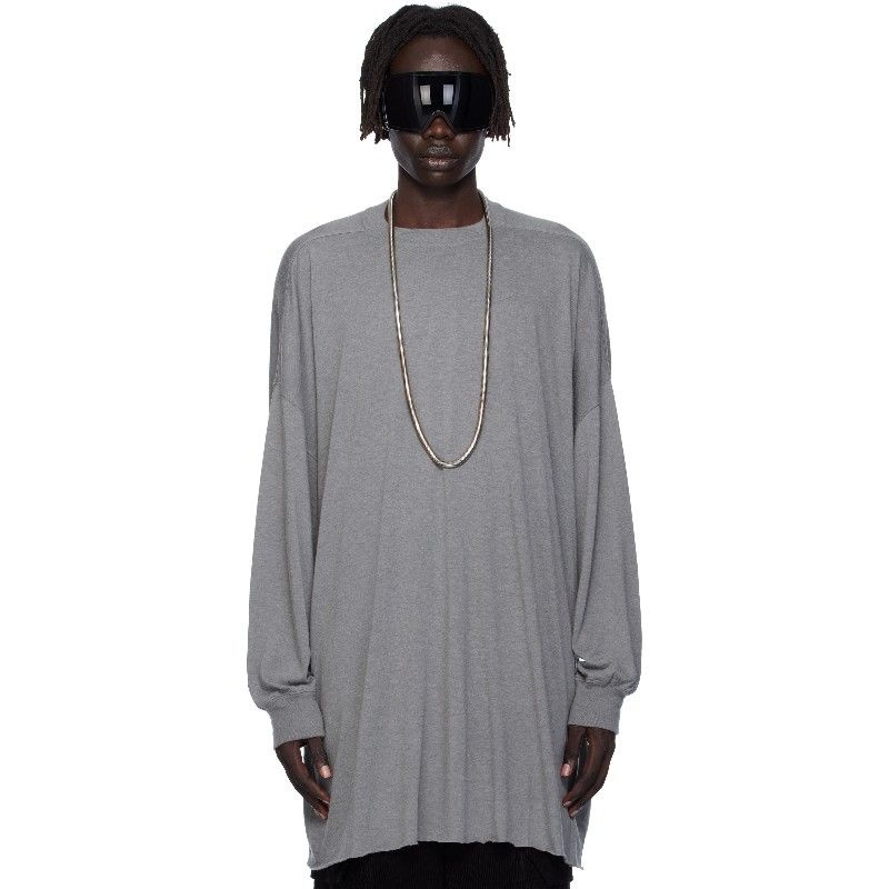 [RICK OWENS]릭 오웬스 릭오웬스 그레이 콘코르디안 토미 LS 티셔츠 252232M213146