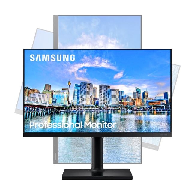 삼성전자 LF27T450FQKXKR IPS 베젤리스 모니터 높낮이 상하각도 회전 피벗