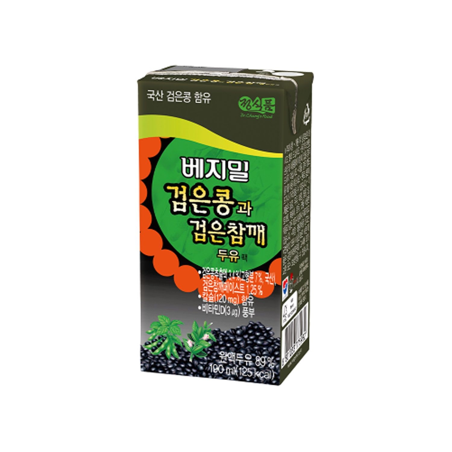 베지밀 [정식품o]베지밀 검은콩과 검은참깨 두유 190mlx72팩
