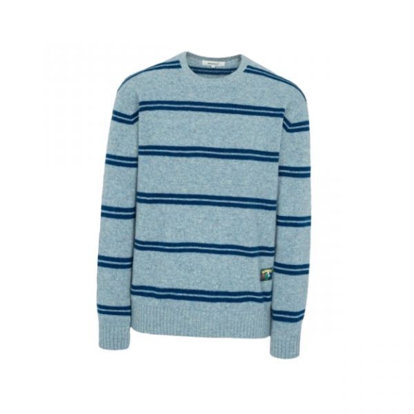 빈폴 BEANPOLE MEN 푸즈예티 스트라이프 니트 스카이 블루 BC5X51C61Q 507187