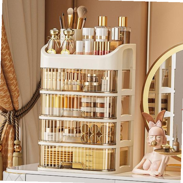 화장대정리함 크림 화장대 화장품 책상 수납 정리함 수납함 서랍장