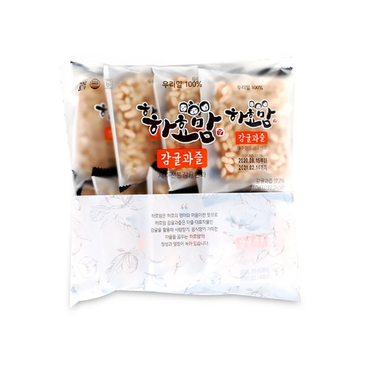 제주푸드마씸 하효맘 감귤과즐 240gx2팩 (우리밀)