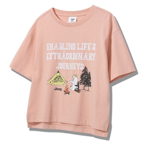 [주)제이엔지코리아][지프키즈 (패플)] [지프키즈]25신상 남여공용키즈 익곰 펭귄 5부 반팔KQ2TSF253-1_US