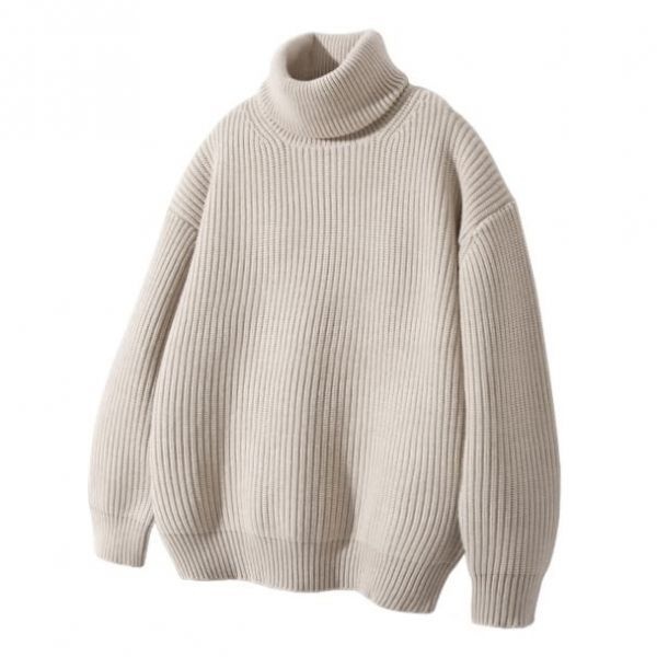 국내매장판 디미트리블랙 긴팔 ASI 에센셜 헤비웨이트 터틀넥 니트오트밀 144117