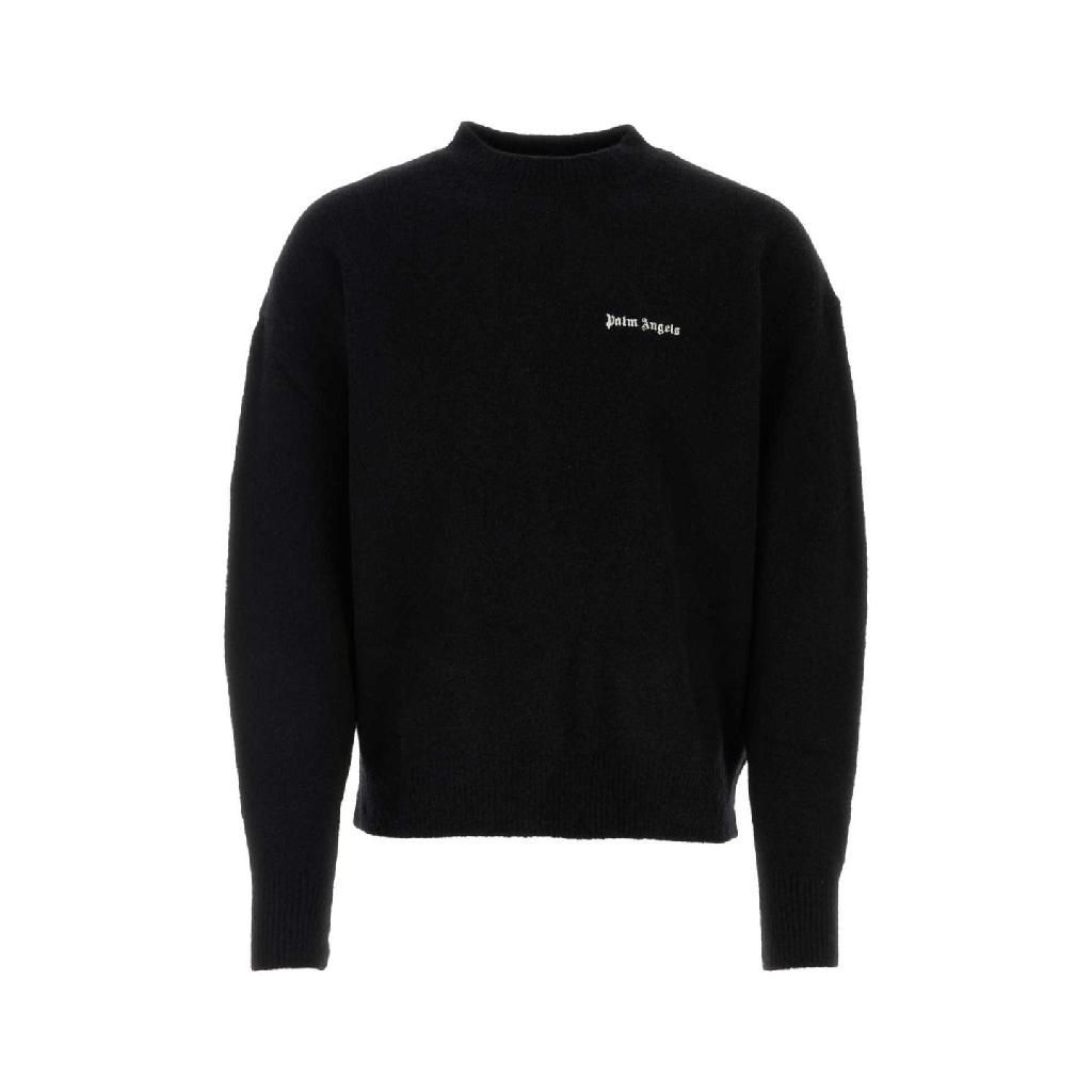 팜엔젤스 [X45]팜앤젤스 PMHE054F23KNI005 1001 Black stretch wool blend sweater 남성 스웨터 니트 가디건