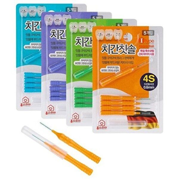 고품질 칫솔 치간 i타입 pia homes 5개입 북유럽 가성비 소확 치간 치실 치간양치 양치 가성비 WFH16GQ
