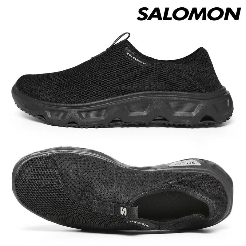 살로몬 릴렉스 모크 6.0 리커버리 슬립온 블랙 알로이 L47111500 729064